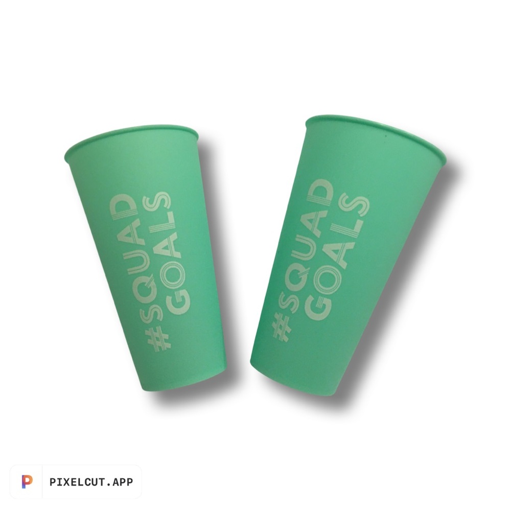 NWOT #SquadGoals Plastic Tumbler Pair